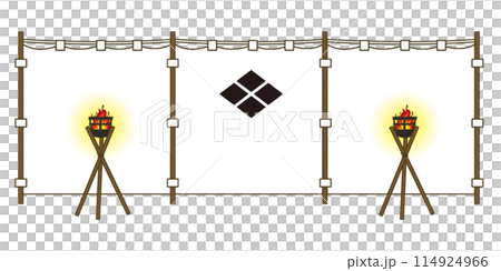 イラスト：武田の陣幕 114924966