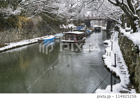 八幡堀雪景色 2023年1月 八幡堀雪景色 2023年1月 114925256