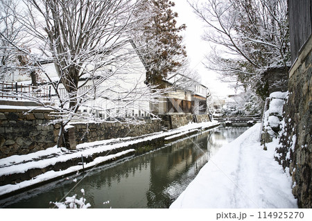 八幡堀雪景色 2023年1月 八幡堀雪景色 2023年1月 114925270