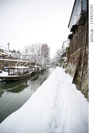 八幡堀雪景色 2023年1月 八幡堀雪景色 2023年1月 114925295