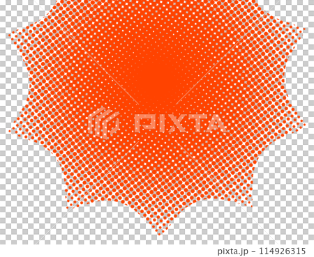 Halftone speech bubble frame border red top Halftone speech bubble frame border red top 114926315