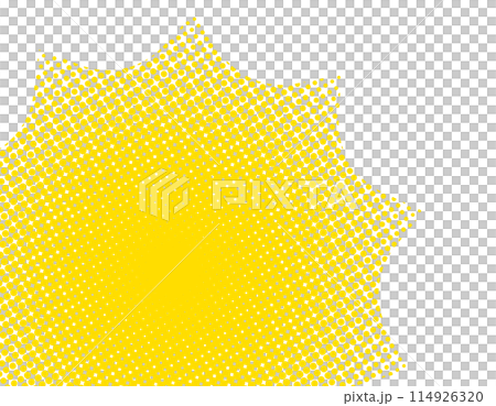 Halftone speech bubble frame border yellow bottom left Halftone speech bubble frame border yellow bottom left 114926320