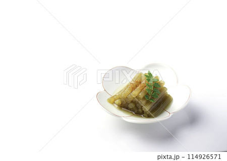 春の山菜料理 ふきの煮物(白バック) 春の山菜料理 ふきの煮物(白バック) 114926571