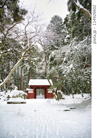 百済寺 雪景色 百済寺 雪景色 114926602