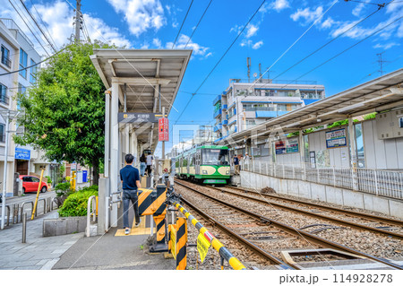 東京都世田谷区の都市風景 松原駅 東京都世田谷区の都市風景 松原駅 114928278