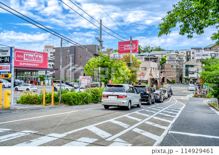 神奈川県川崎市の都市風景 津田山駅 神奈川県川崎市の都市風景 津田山駅 114929461