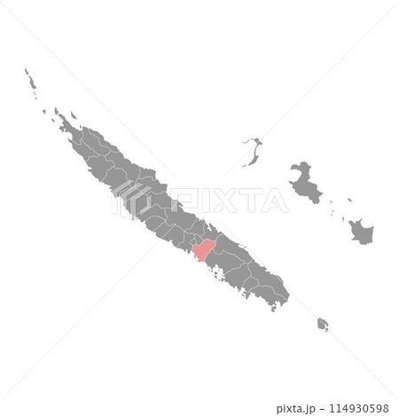 La Foa commune map, administrative division of New Caledonia. Vector illustration. La Foa commune map, administrative division of New Caledonia. Vector illustration. 114930598
