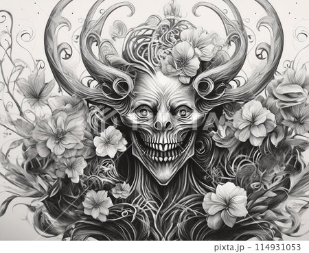 暗黒の世界で禁断の悪魔が集う黙示録	 114931053