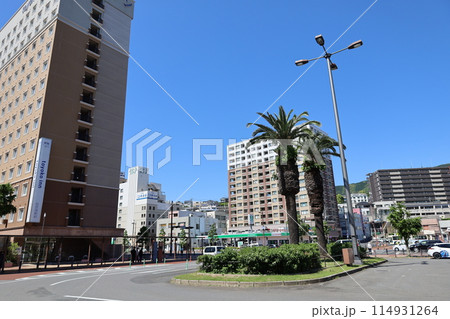 【長崎県】佐世保駅前のロータリー 【長崎県】佐世保駅前のロータリー 114931264