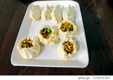 Image of Momos with Maggi filling 114931307
