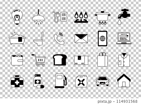 與生活相關的插圖圖示集 與生活相關的插圖圖示集 114931568