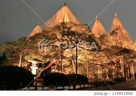金沢兼六園の夜景 114931988