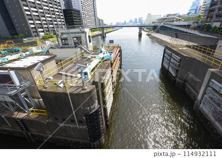 【建設物】 朝潮水門 114932111