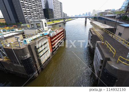 【建設物】 朝潮水門 114932130