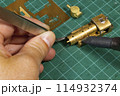 組立中の真鍮模型 114932374