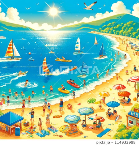 一目でわかる海の日 一目でわかる海の日 114932989