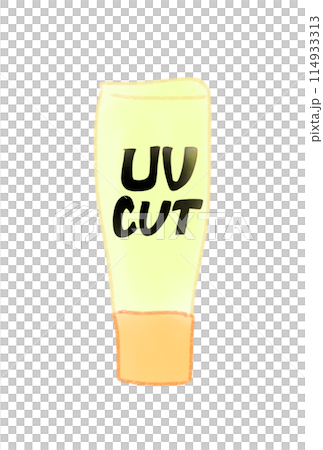 夏用の日焼け止めクリーム 114933313