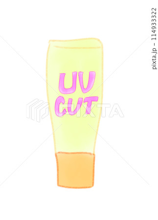 夏用の日焼け止めクリーム 114933322