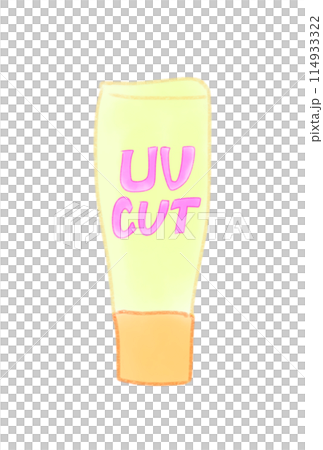 夏用の日焼け止めクリーム 114933322