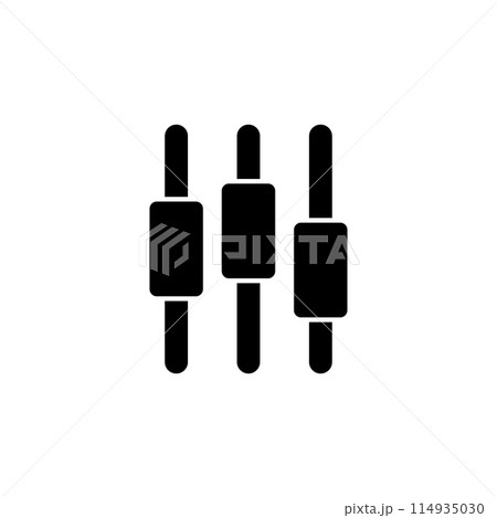 UI Slider, Adjustment Music Flat Vector Icon 114935030