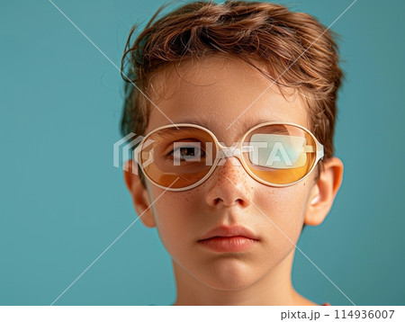 Eye patches are adhesive patches that are worn over one eye to cover and protect it. 114936007