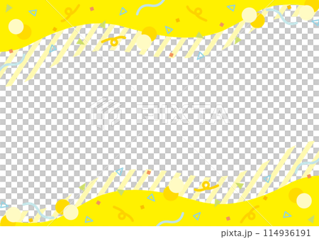 幾何圖案流行框架背景黃色尺寸比例3:4 114936191