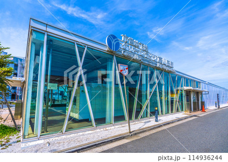 日本の横浜都市景観 横浜市営地下鉄グリーンライン 東山田駅などを望む 114936244