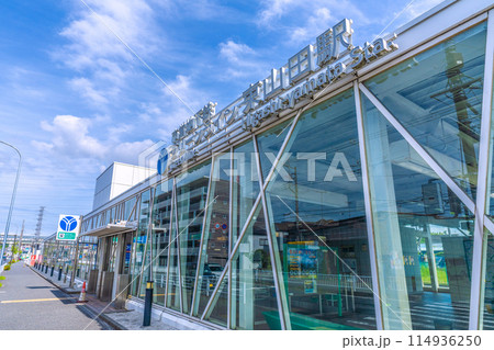 日本の横浜都市景観 横浜市営地下鉄グリーンライン 東山田駅などを望む 114936250