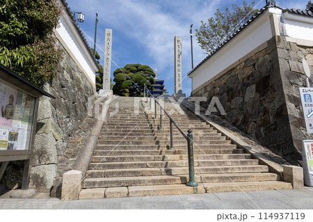 兵庫県/中山寺の参道の階段(2024年4月13日撮影) 兵庫県/中山寺の参道の階段(2024年4月13日撮影) 114937119