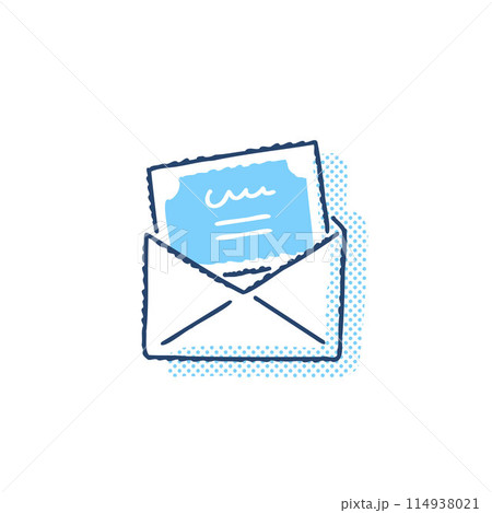 メッセージカードが入った封筒 114938021
