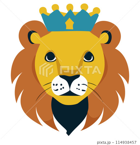 王冠を被るライオン 114938457