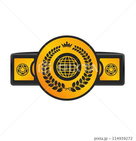 hands holding the championship trophy. Flat style vector illustration isolated on a burgundy 114939272