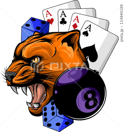 animal head of Cougar vector illustration design 114940189