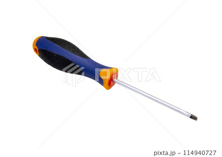 Screwdriver bit metal isolated on white background 114940727