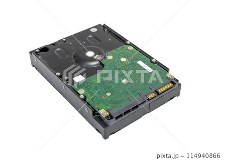 Hard disk drive isolated on white background Hard disk drive isolated on white background 114940866