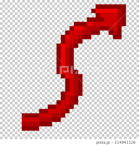 Pixel illustration of devil's tail 114941126