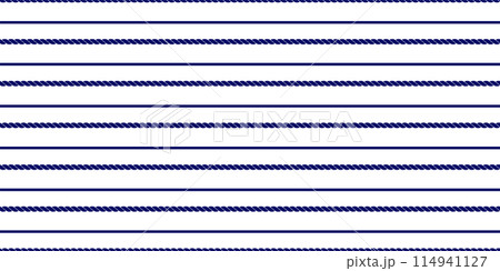 Marine rope stripe seamless pattern, Nautical style concept design background 114941127