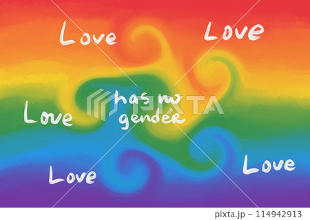 Pride month celebration, gay couple lesbian LGBTQ gender gradient shape heart love rainbow illustration paper texture Pride month celebration, gay couple lesbian LGBTQ gender gradient shape heart love rainbow illustration paper texture 114942913