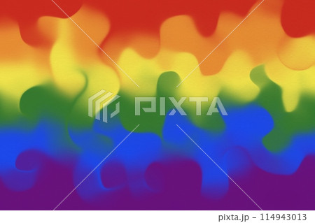Pride month celebration, gay couple lesbian LGBTQ gender gradient shape heart love rainbow illustration paper texture 114943013