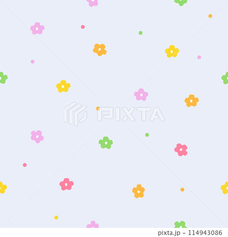 Spring Seamless floral pattern background 114943086