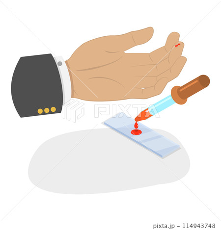 3D Isometric Flat Illustration of Blood Test, Chemical Laboratory Analysis. Item 2 3D Isometric Flat Illustration of Blood Test, Chemical Laboratory Analysis. Item 2 114943748
