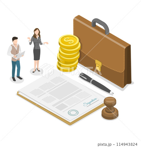 3D Isometric Flat Illustration of Funding, Grants And Incentives, Government Finance. Item 1 3D Isometric Flat Illustration of Funding, Grants And Incentives, Government Finance. Item 1 114943824