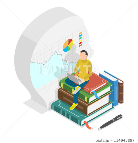 3D Isometric Flat Illustration of Financial Planing or Investment, Accounting and Budgeting. Item 3 3D Isometric Flat Illustration of Financial Planing or Investment, Accounting and Budgeting. Item 3 114943887