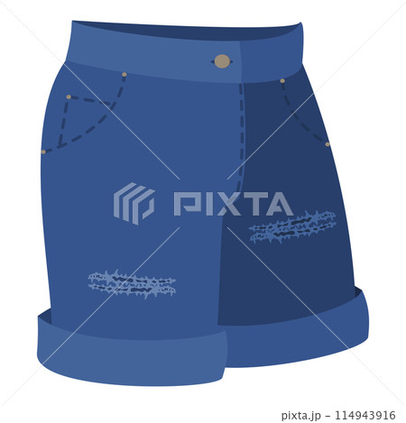 3D Isometric Flat Vector Set of Jeans Styles, Fashion Pants. Item 10 114943916