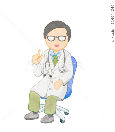 説明する医師 14 114944240