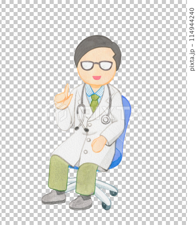 説明する医師 14 114944240