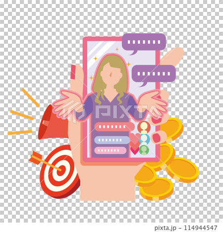 女性流光的圖像插圖 114944547