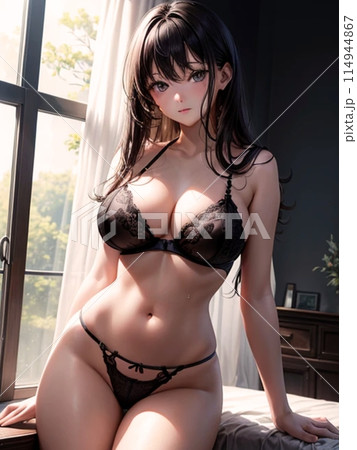 イラストで仕上げた大人の女性 イラストで仕上げた大人の女性 114944867