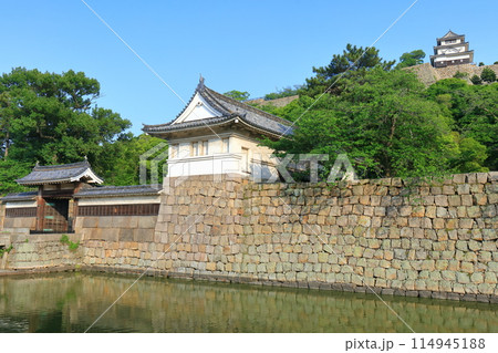 【香川県】快晴の丸亀城と大手門 114945188