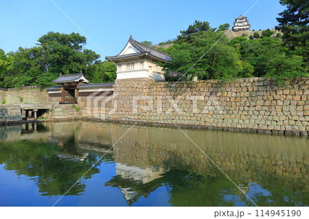 【香川県】快晴の丸亀城と大手門 【香川県】快晴の丸亀城と大手門 114945190